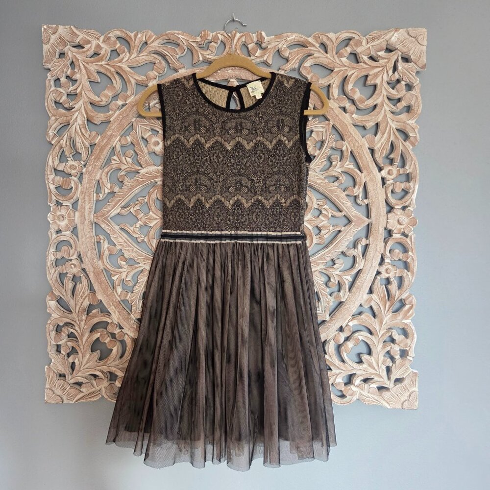 Anthropologie Weston Wear Dulcie Sweater Tulle Dress Size Small